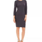 Vestido Calvin Klein Feminino com Costura Diagonal Cinza Tamanho 14