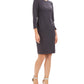 Vestido Calvin Klein Feminino com Costura Diagonal Cinza Tamanho 14