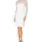 Vestido Calvin Klein Feminino Illusion Detail Branco Tamanho 12