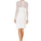 Vestido Calvin Klein Feminino Illusion Detail Branco Tamanho 12