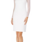 Vestido Calvin Klein Feminino Illusion Detail Branco Tamanho 14