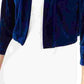 Calvin Klein Cardigan Feminino Veludo Shrug Azul Tamanho Grande