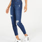 Calça jeans skinny feminina de cintura alta e tornozelo rosa celebridade tamanho 0
