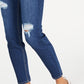Calça jeans skinny feminina de cintura alta e tornozelo rosa celebridade tamanho 0