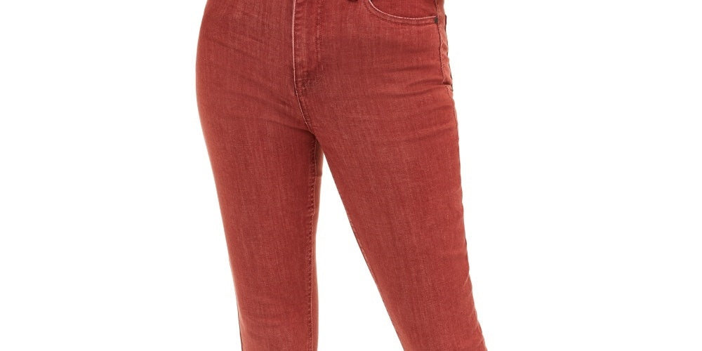 Calça jeans skinny de cintura alta Celebrity Pink Junior, tamanho 11, vermelha