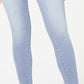 Calça jeans skinny de cintura alta com botões e zíper rosa Celebrity Juniors, tamanho 11