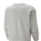 Moletom Nike Sportswear Fleece com gola redonda plus size feminino, cinza, tamanho 2X