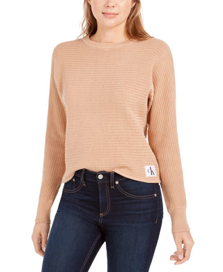 Suéter Calvin Klein Feminino de Algodão Marrom Tamanho X-G