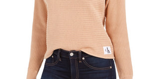 Suéter Calvin Klein Feminino de Algodão Marrom Tamanho X-G