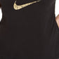 Camiseta Nike Feminina com Logo Gráfico, Cinza Escuro, Tamanho GG