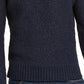 Suéter de malha Michael Kors masculino azul com gola redonda e manga comprida, tamanho extragrande, azul, reparado