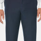 Calça de linho texturizada com frente lisa masculina Cubavera, tamanho azul, 44x30
