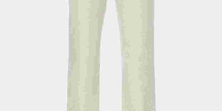 Calça de linho texturizada com frente lisa masculina Cubavera, bege escuro, tamanho 48x32