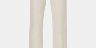 Cubavera Men's Flat Front Textured Linen Pants Dark Beige Size 52X32