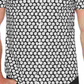 Camisa masculina Cubavera grande e alta, ajuste regular, elástica, estampa de dados, branca, tamanho extrapequeno