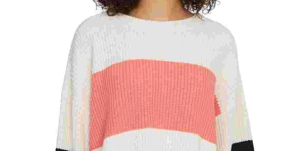 Suéter listrado feminino Sanctuary Playful rosa tamanho pequeno