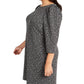Vestido de malha ponte estampa animal feminino Calvin Klein cinza tamanho 14W