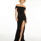 Vestido de festa infantil Emerald Sundae com ombros à mostra, preto, tamanho extragrande