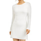 Vestido de noite feminino Speechless com glitter, manga comprida, decote em joia, acima do joelho, tamanho 13