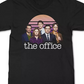 Camiseta gráfica masculina New World The Office Retro Sun Cast, preta, tamanho médio