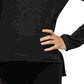 Blusa de gola alta Adidas Designed2train Climalite feminina, preta, tamanho pequeno