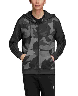 Adidas Originals Camo Zip Hoodie Masculino Cinza Tamanho P