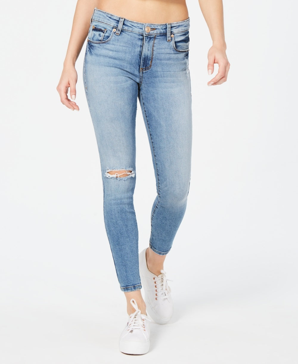 Calça jeans skinny rasgada Emma azul feminina STS, tamanho 25