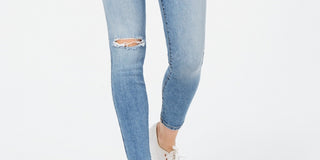 Calça jeans skinny rasgada Emma azul feminina STS, tamanho 25