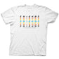 Camiseta gráfica masculina Ripple Junction Friend, branca, tamanho pequeno