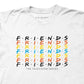 Camiseta masculina gráfica Friends da Ripple Junction, tamanho XX-G, branca