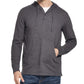 Moletom com capuz Henley texturizado vintage masculino à prova de intempéries, cor carvão, tamanho pequeno