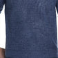 Suéter masculino vintage de malha waffle à prova de intempéries, azul, tamanho extragrande