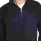 Suéter masculino vintage à prova de intempéries com zíper de um quarto e toque suave, azul-marinho, tamanho XX-G