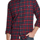 Camisa social masculina xadrez vintage, à prova de intempéries, com gola clássica, de algodão, tamanho médio, azul-marinho