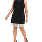 Vestido tubinho de renda Betsey Johnson feminino, preto, tamanho 22W
