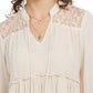 Gypsies &amp; Moondust Top de renda infantil com alças finas, tamanho pequeno, branco