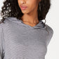 Gypsies &amp; Moondust Junior's Cropped Gingham Hoodie Preto Tamanho Grande