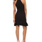 Vestido Teeze Me Junior com babados e ajuste evasê, preto, tamanho 0