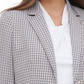 Tommy Hilfiger Blazer feminino com estampa xadrez e acolchoamento nos cotovelos, marrom, tamanho 6
