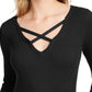 Suéter Crisscross Hippie Rose Junior's Preto Tamanho Grande