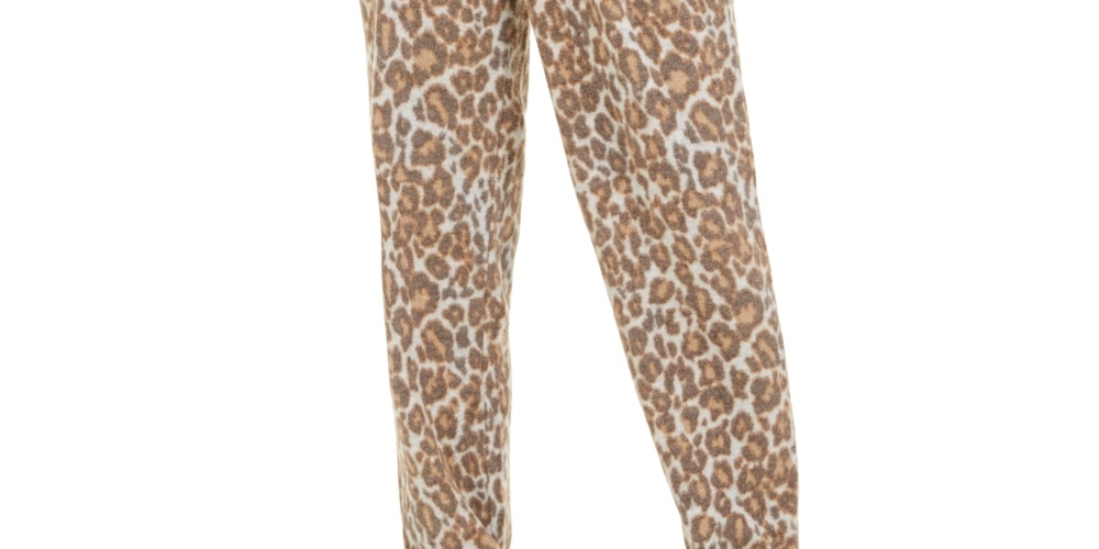 Calça jogger Hippie Rose Juniors aconchegante marrom tamanho extragrande
