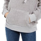 Moletom com capuz Sherpa Hippie Rose Juniors Cinza Tamanho X-S