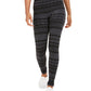 Leggings Hippie Rose Junior com forro de lã, tamanho extragrande, carvão