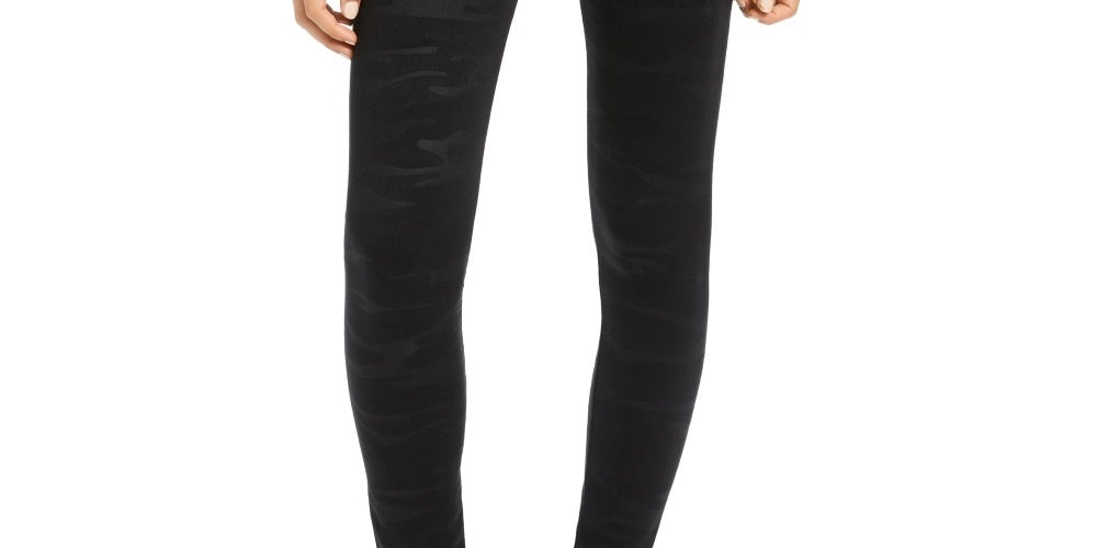 Legging Hippie Rose Junior de cintura alta com forro de lã, preta, tamanho grande