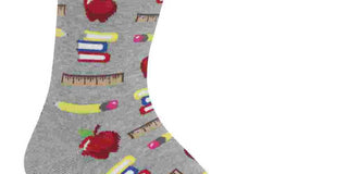 Hot Sox Men's Novelty Occupation Casual Crew Socks Gray Size Regular