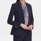 Terno feminino Tommy Hilfiger com um botão e jaqueta separada, azul escuro, tamanho 2