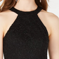 Vestido de festa curto sem mangas estilo halter B Darlin Junior, preto, tamanho 5/6