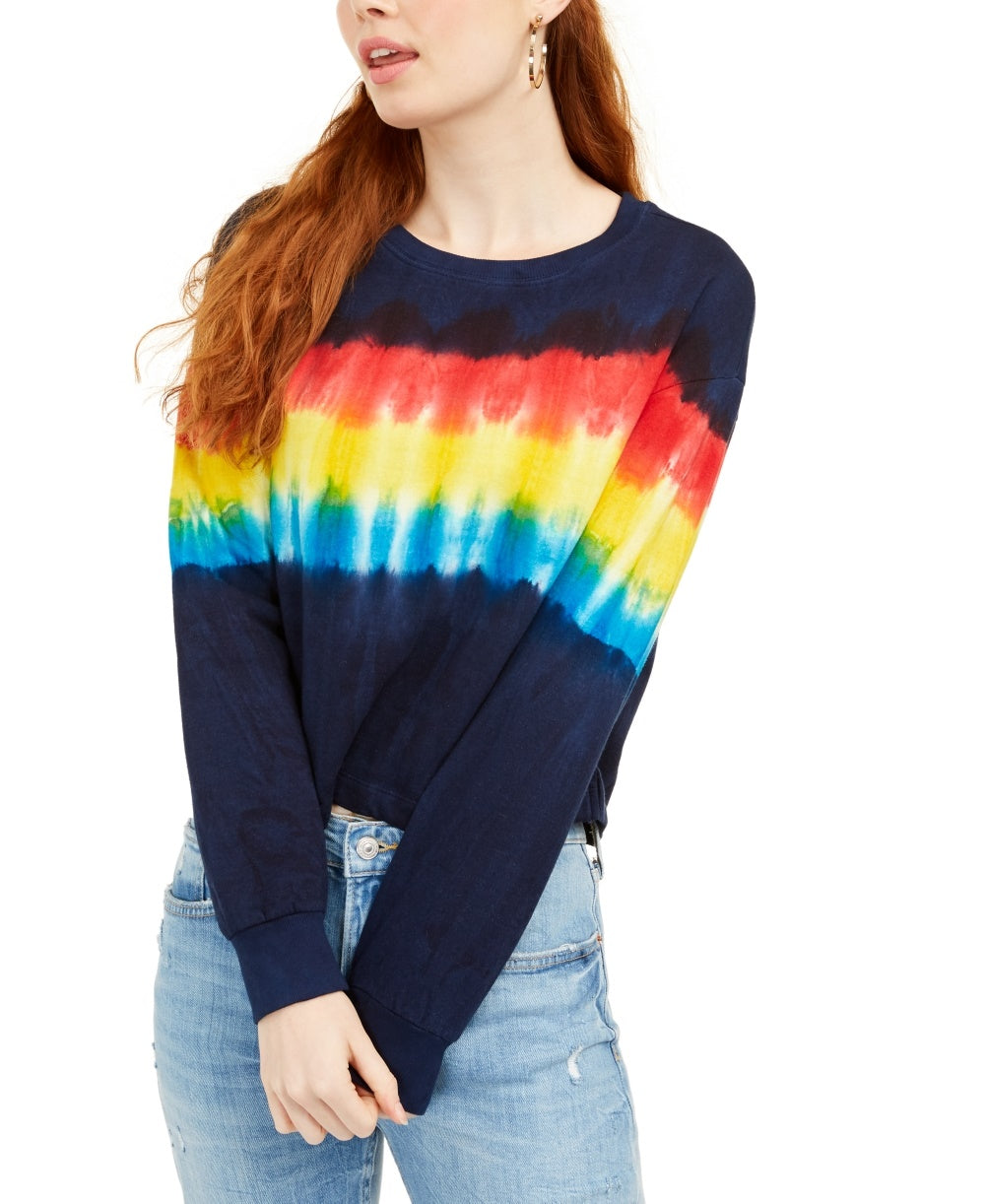 Moletom Tie Dye Rebellious One Junior Azul Tamanho P