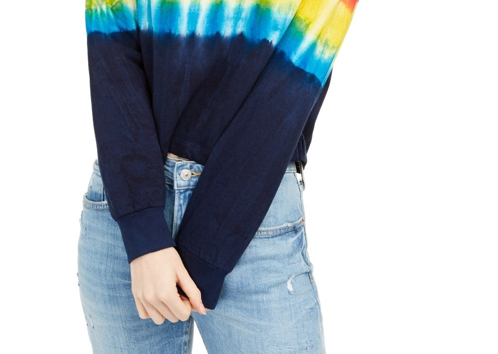 Moletom Tie Dye Rebellious One Junior Azul Tamanho P