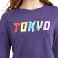 Camiseta gráfica Tokyo da Rebellious One Junior, azul, tamanho X-S